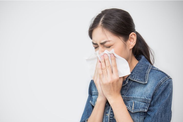 Ilustrasi flu. Flu menjadi salah satu penyebab hidung mampet.