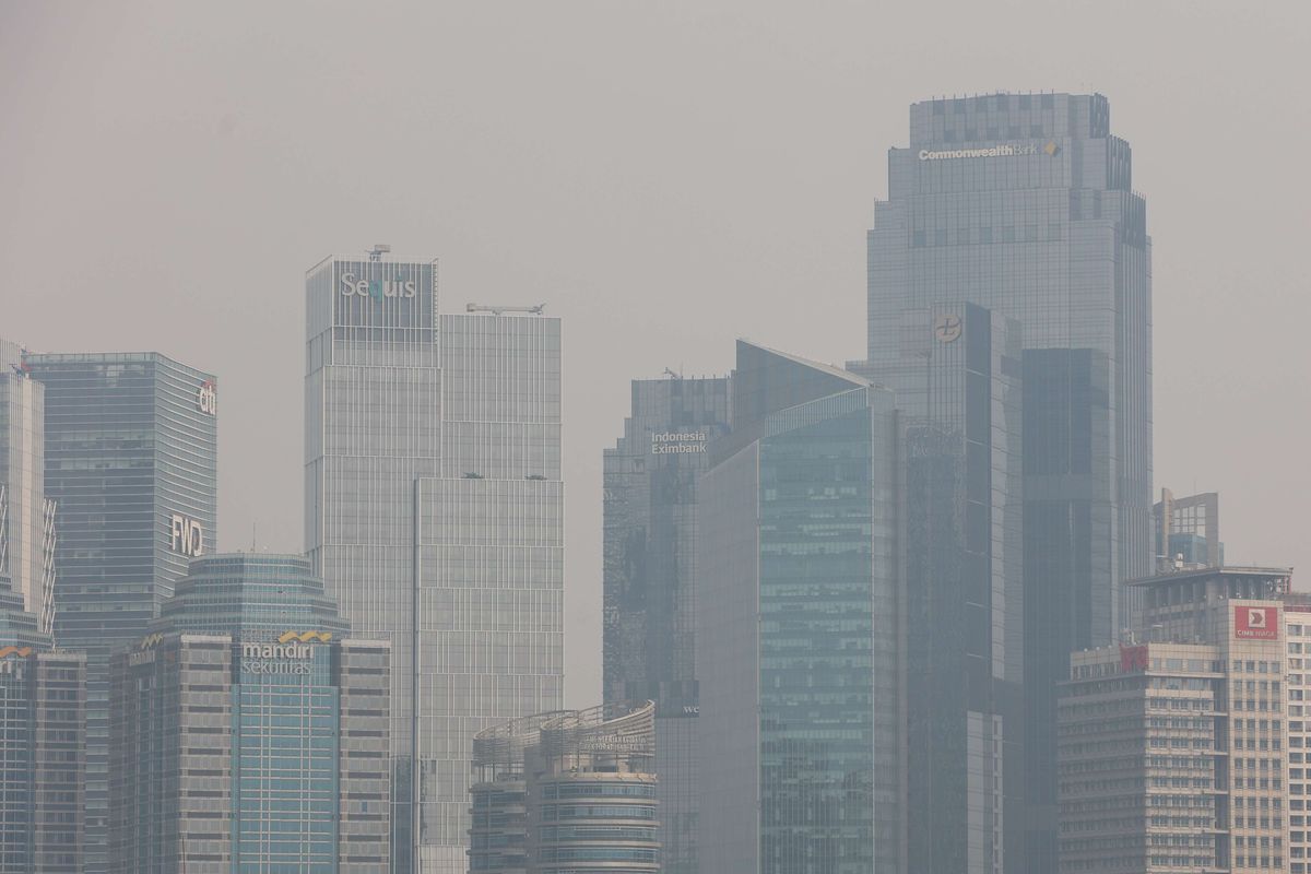 Foto stok: Polusi udara