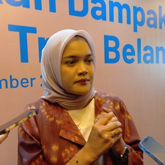 Executive Director Indonesian e-Commerce Association (idEA), Arshi Adini saat ditemui dalam diskusi Menekan Dampak FOMO dalam Tren Belanja Online di Jakarta, Kamis (30/11/2023).