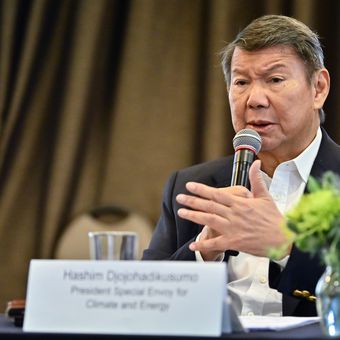 Utusan Khusus Presiden Bidang Perubahan Iklim dan Energi Hashim Djojohadikusumo.  