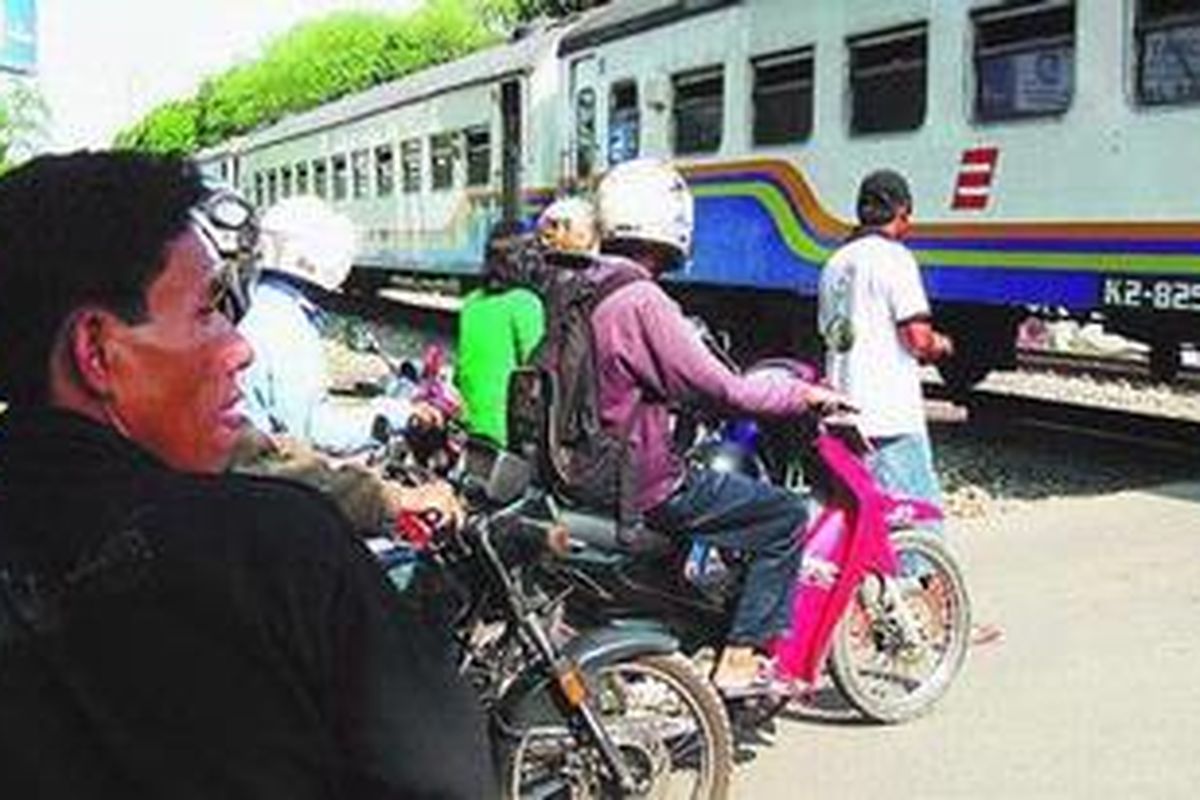 Ilustrasi: Perlintasan rel kereta api