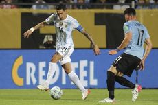 HT Uruguay Vs Argentina: Messi Cadangan, Di Maria Bawa Tim Tango Unggul 1-0