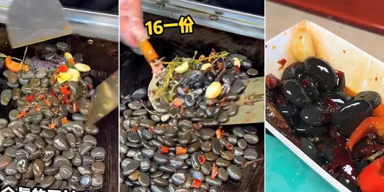 Foto Viral Video Makanan Tumis Batu Di China Rupanya Hidangan Khas