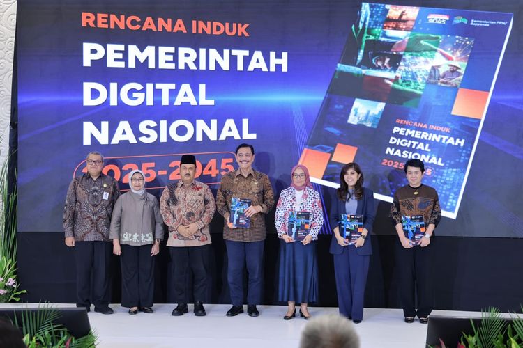 Peluncuran Rencana Induk Pemerintah Digital Nasional 2025-2045 di Kementerian PPN/Bappenas, Jakarta, Kamis (26/2/2026).