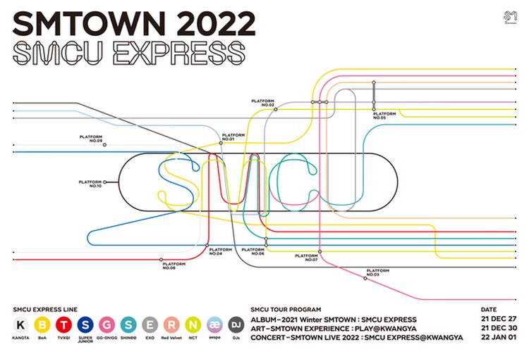 SM Entertainment beberkan jadwal proyek besar mereka yang bertajuk SMTOWN 2022: SMCU EXPRESS