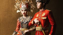 7 Detail Busana Adat Gorontalo Syifa Hadju dan El Rumi saat Prewedding, Serba Merah