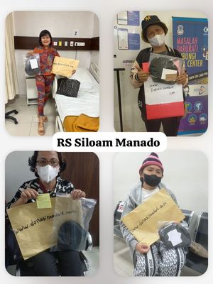 Donasi rambut bagi para penderita kanker yang tidak mampu di Rumah Sakit Siloam Manado.