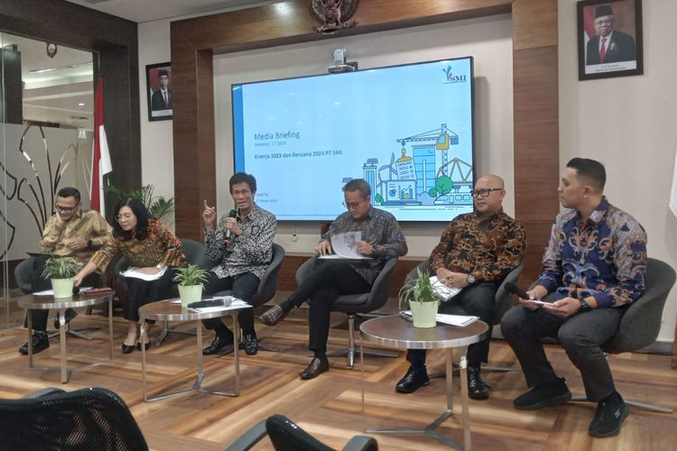 Media gathering SMI di Kantor SMI, Jakarta, Rabu (27/3/2024).