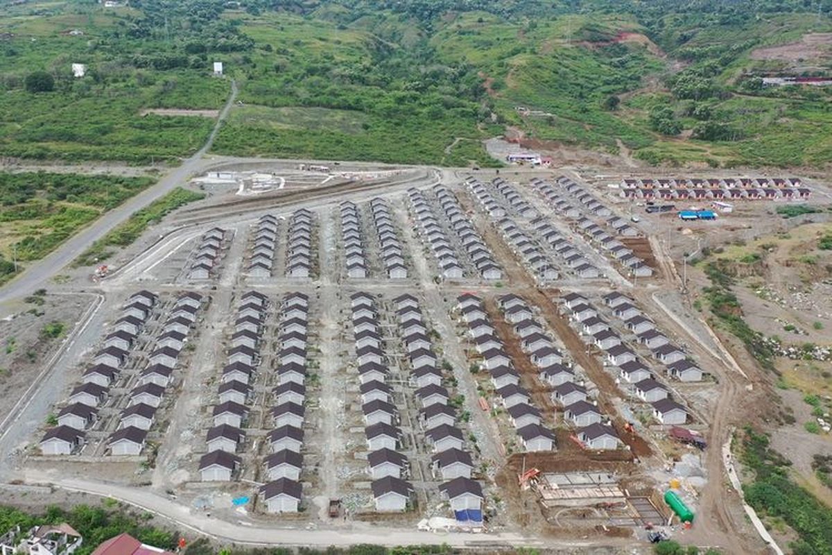 Hunian tetap (huntap) di Palu, Sulawesi Tengah