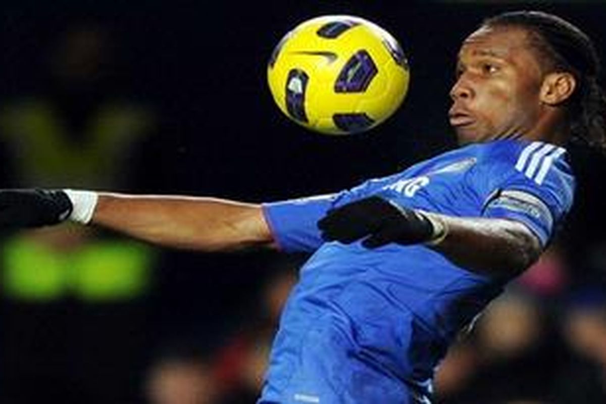 Striker Chelsea Didier Drogba.