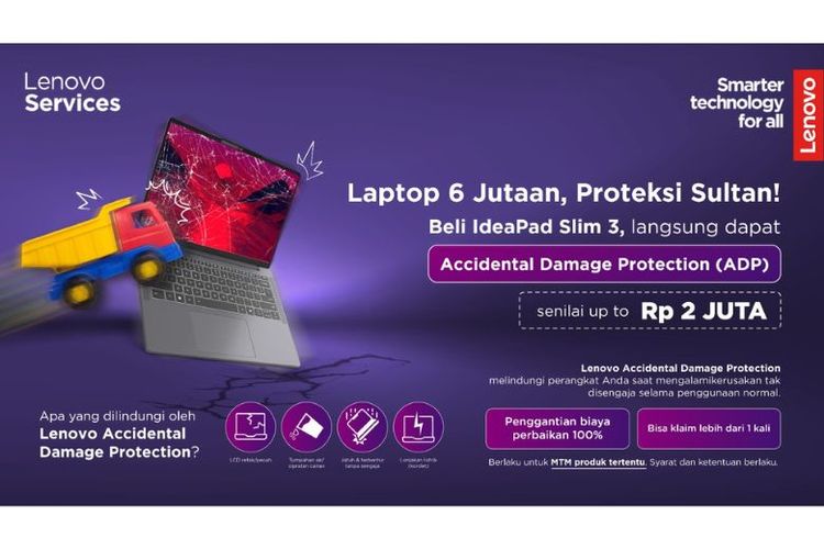 Layanan Accidental Damage Protection mencakup kerusakan tidak disengaja atau risiko yang kerap terjadi pada penggunaan sehari-hari, seperti perangkat terjatuh, layar retak, hingga terkena cairan.