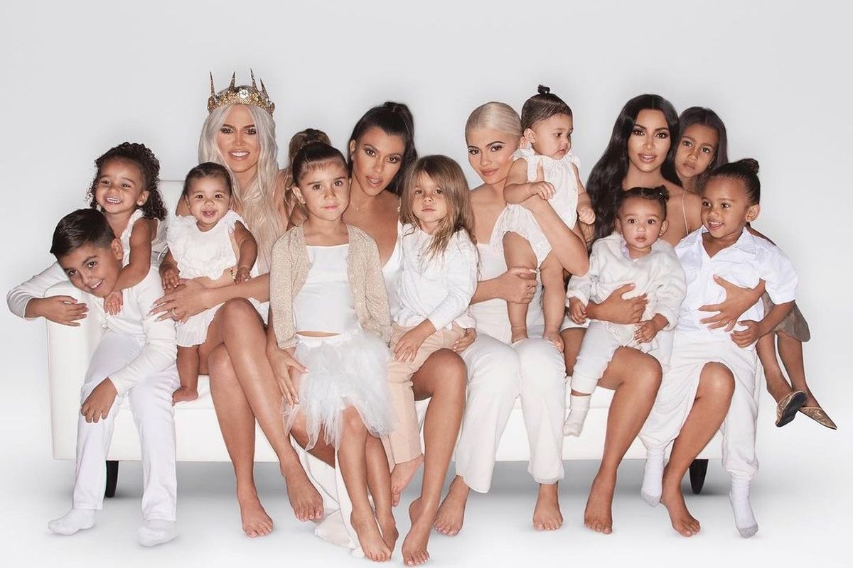 Kartu ucapan Natal keluarga Kardashian-Jenner di 2018.