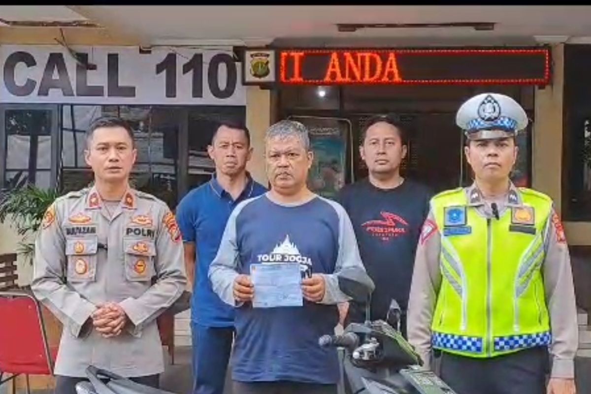 Tampang pria yang mengaku sebagai petugas polisi di bilangan Jagakarsa, Jakarta Selatan 