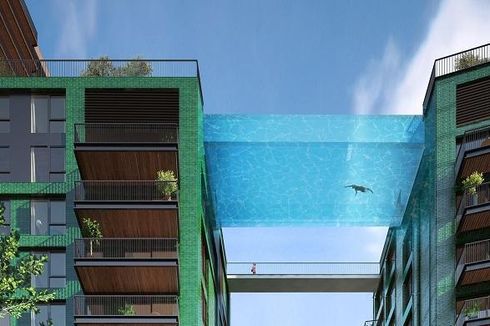 Apartemen di London Ini Punya Kolam Renang Gantung Transparan