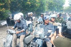 Erzaldi-Yuri Daftar Pilkada Bangka Belitung Naik Vespa