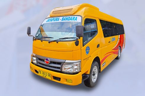 Bus DAMRI Rute Jayapura - Bandara Sentani Harga Tiketnya Rp 60.000