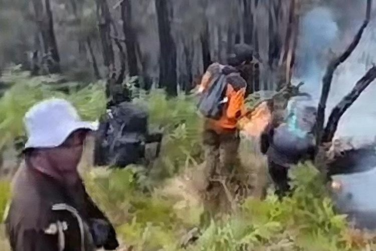 Titik Api Karhutla Raden Soerjo Bergeser ke Gunung Kembar, Pemadaman Manual Berlanjut