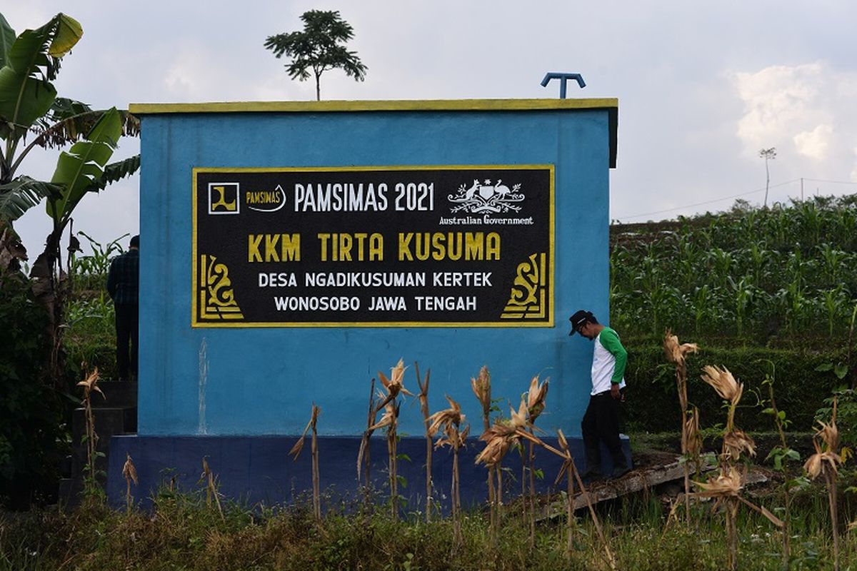 Pamsimas di Desa Mandikapau, Kalimantan Selatan (Kalsel).

