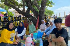 Nikmati Sisa Libur Lebaran, Ria dan Keluarga Pilih Bersantai Sambil Bercengkerama di Pinggir Pantai Ancol