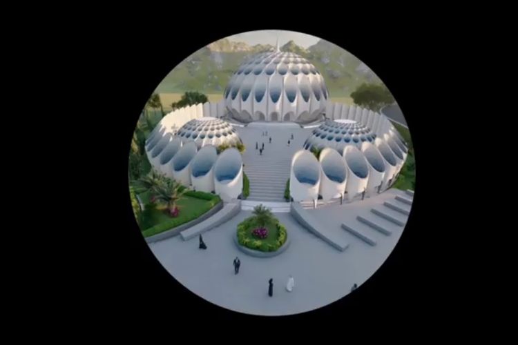 Desain masjid Al Mumtadz yang dirancang oleh Gubernur Jawa Barat, Ridwan Kamil. 
