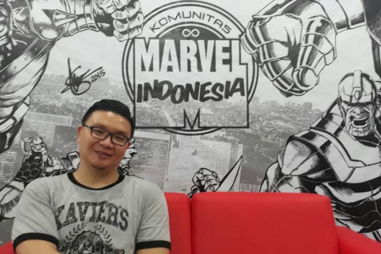 Dedi Fadim, founder Komunitas Marvel Indonesia saat dijumpai di tokonya, Marvs Toys di Komplek Ruko DBest Fatmawati, Jakarta Selatan, Selasa (9/5/2017).
