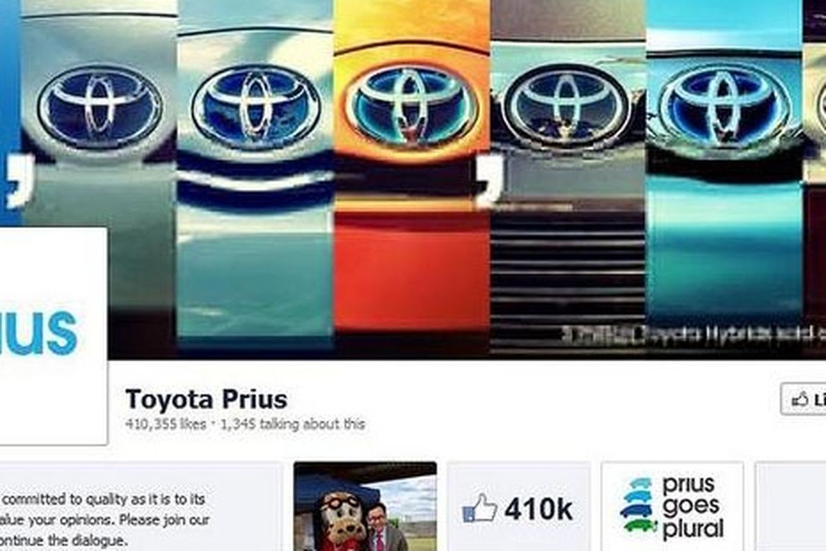 Laman Prius di Facebook