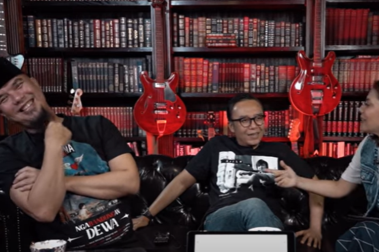 Ari Lasso dan Ahmad Dhani bersama Najwa Shihab