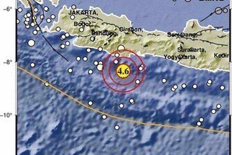 Gempa Magnitudo 4,6 Guncang Selatan Pangandaran, BPBD Belum Terima Laporan Kerusakan