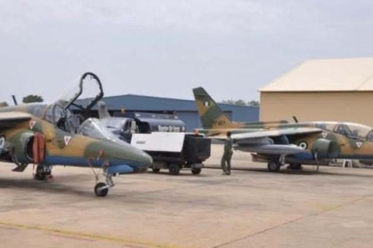 Jet-jet tempur AU Nigeria.