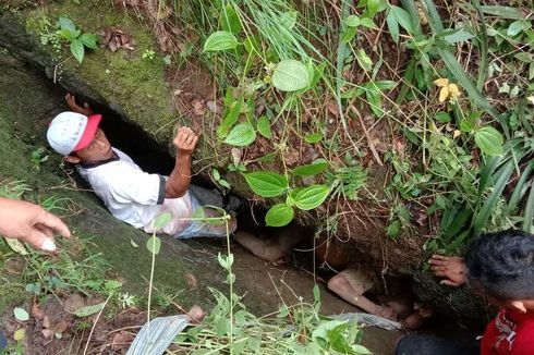 Hilang Seharian, Kakek di Kulon Progo Ternyata Jatuh dan Terjepit di Celah Batu Sedalam 2 Meter, Mbah Mul Selamat