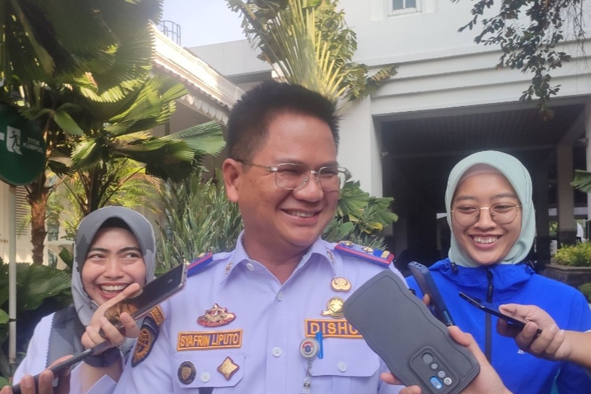 Kepala Dinas Perhubungan (Kadishub) DKI Jakarta, Syafrin Liputo di Balai Kota DKI Jakarta pada Rabu (12/7/2023).