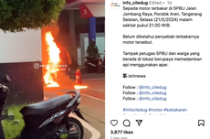 Kejadian Lagi, Sepeda Motor Terbakar di SPBU