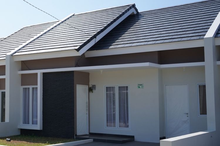 Ilustrasi rumah, rumah kecil, rumah minimalis.