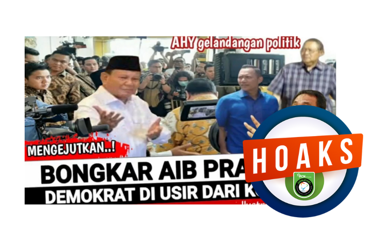 Hoaks, Partai Demokrat dikeluarkan dari Koalisi Indonesia Maju