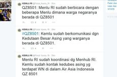 Menlu Sudah Kontak Negara Asal Penumpang Asing di AirAsia QZ8501