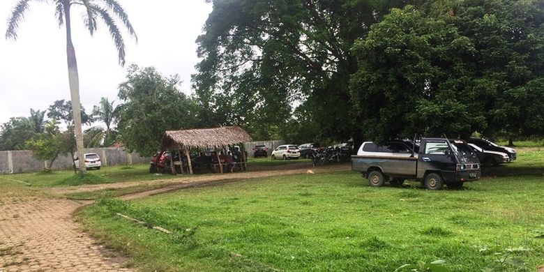 Lokasi parkir kawasan wisata Sungai Rayap, Desa Panton Rayeuk Sa, Kecamatan Kuta Makmur, Kabupaten Aceh Utara, Aceh, Rabu (3/1/2018).