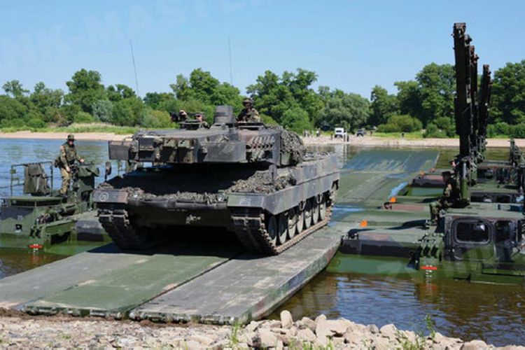 M3 Amphibious Rig dapat dilalui Tank Leopard.