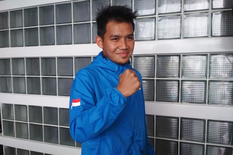 Pemain timnas U-23 Indonesia, Witan Sulaeman saat ditemui di acara Pocari SEA Games 2019 di Royal Box, Stadion Utama Gelora Bung Karno, Senin, 18 November 2019.
