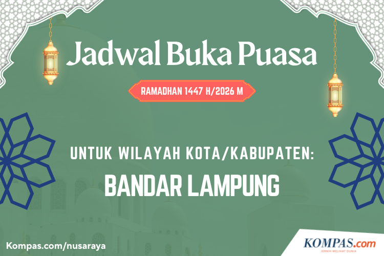 Jadwal Buka Puasa Bandar Lampung Hari Ini 10 Maret 2026, Cek Jam Maghrib