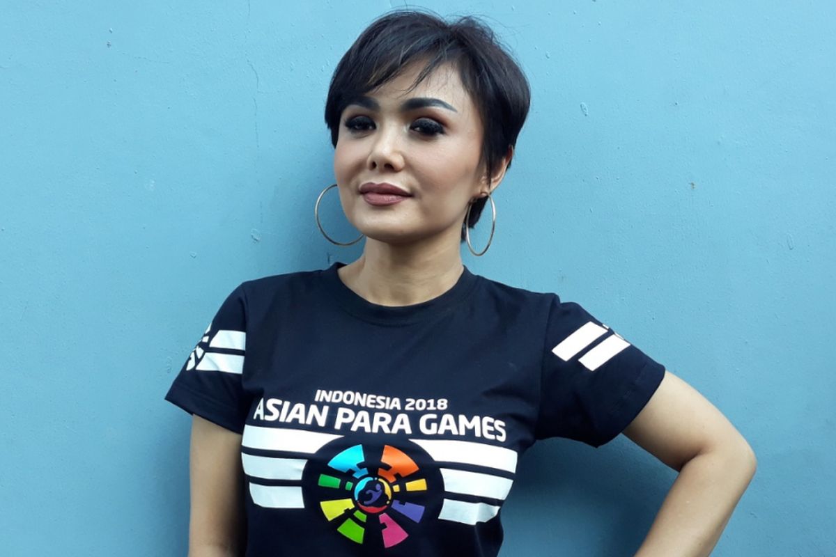 Yuni Shara saat ditemui di Studio TransTV, Mampang, Jakarta Selatan, Senin (8/10/2018).