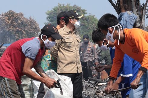 Wakil Wali Kota Tangsel Janjikan Rumah Kontrakan Gratis untuk Korban Kebakaran Lapak Pemulung