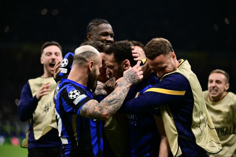 Hasil Inter vs Barcelona 2-0, Nerazzurri 45 Menit Menuju Final Liga Champions