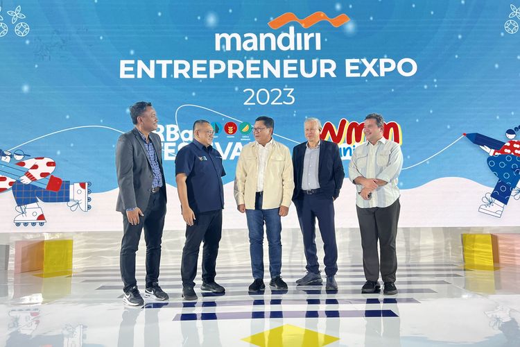 Bank Mandiri menggelar Mandiri Entrepreneur Expo di Assembly Lantai 9 Menara Mandiri, Selasa (29/8/2023). 