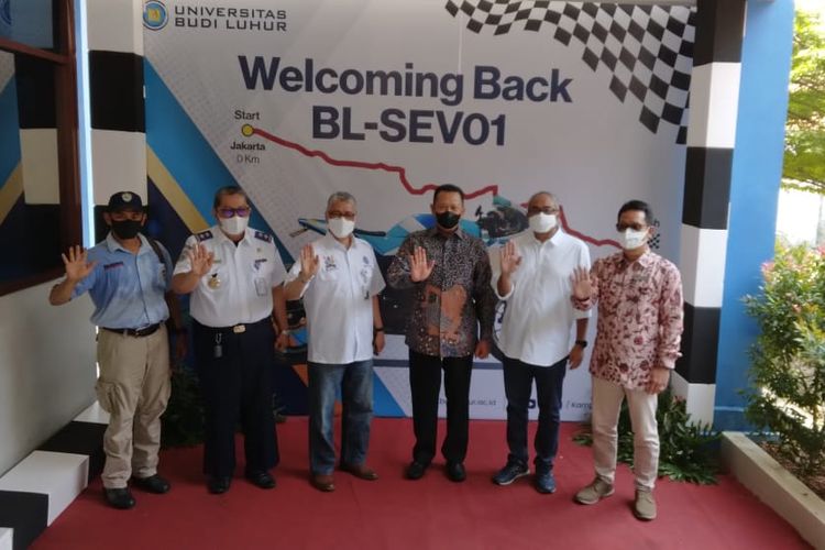 Setelah melakukan perjalanan selama 17 hari Motor listrik Budi Luhur-Sport Electric Vehicle 01 (BL-SEV01)