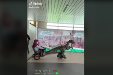 Viral, Video Dinosaurus Kayuh Becak di Bandara YIA, seperti Apa Faktanya?