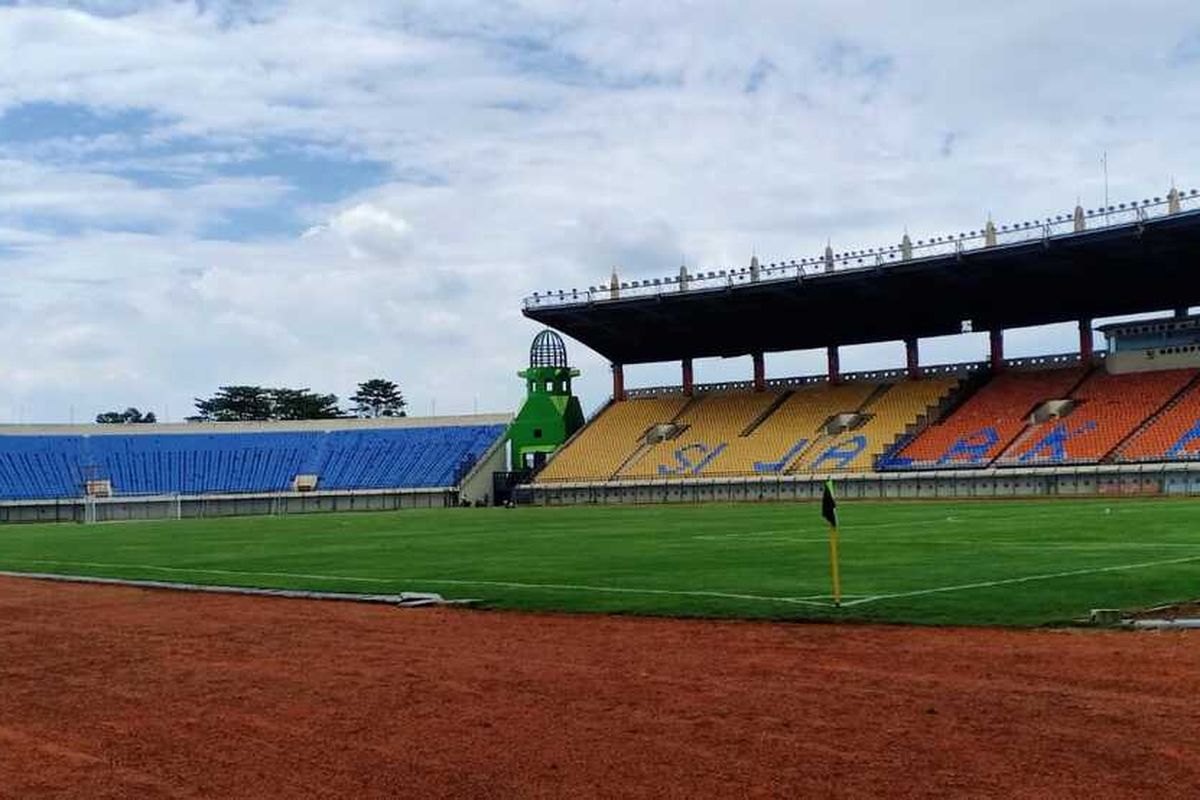 Stadion Si Jalak Harupat Kabupaten Bandung Siap Digunakan untuk laga Indonesia vs Bangladesh yang akan diselenggarakan Rabu (31/5/2022).