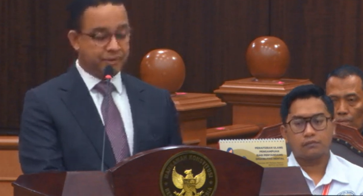 Sidang Sengketa Pilpres, Anies: Intervensi Kekuasaan Merambah hingga Pimpinan MK