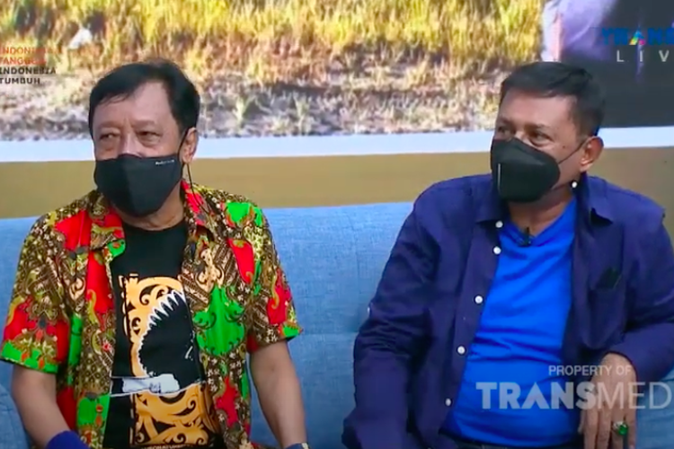 Doyok dan Kadir saat jadi bintang tamu acara Kopi Viral