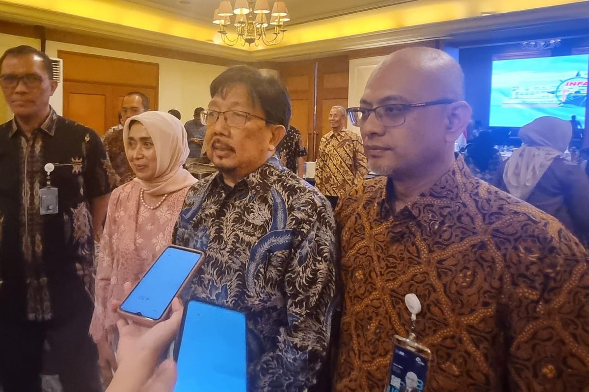 Ketua Umum INFA and PORT JA Barata saat ditemui di Hotel Aryaduta, Jakarta, Rabu (22/11/2023).