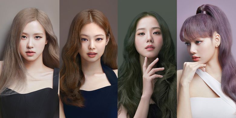 Merek perawatan rambut asal Korea Selatan, mise en scène menghadirkan berbagai warna rambut pilihan Blackpink yang bisa menjadi inspirasi.